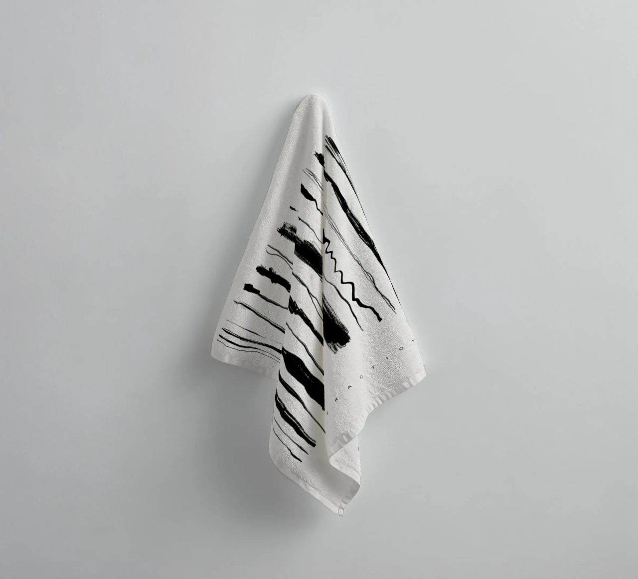 Abstraction 2 asciugamano da bagno da Graphite