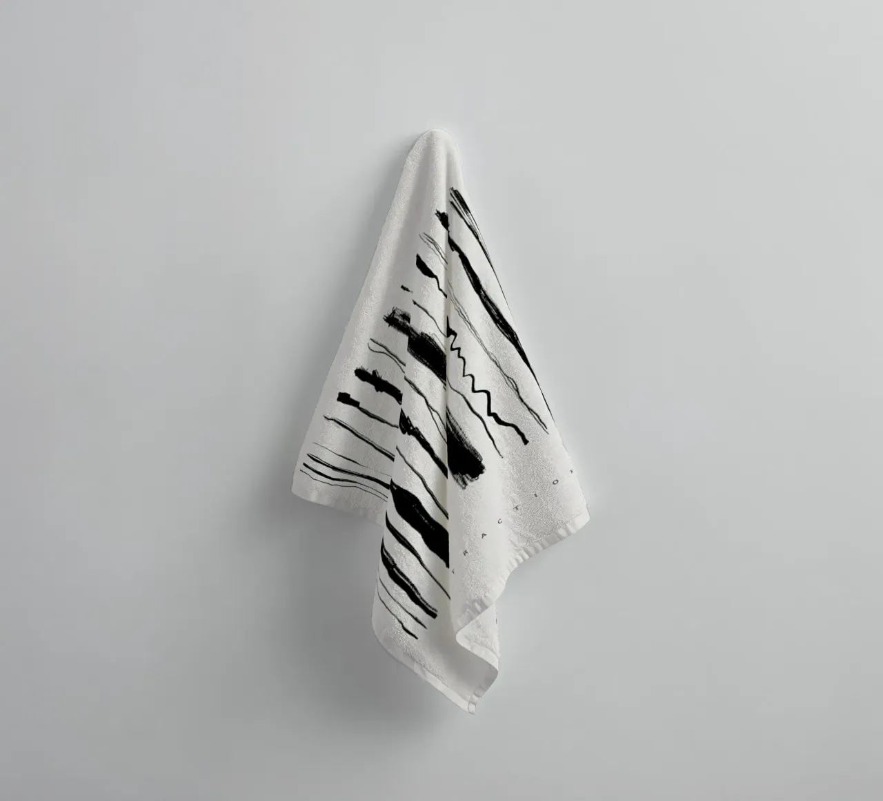Abstraction 2 asciugamano da bagno da Graphite