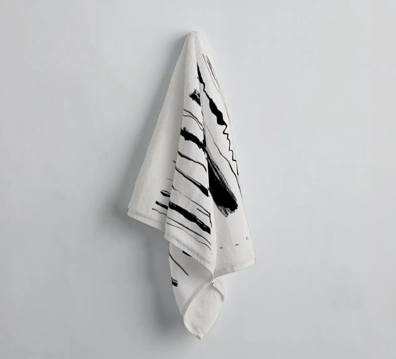 Abstraction 2 asciugamano da bagno da Graphite