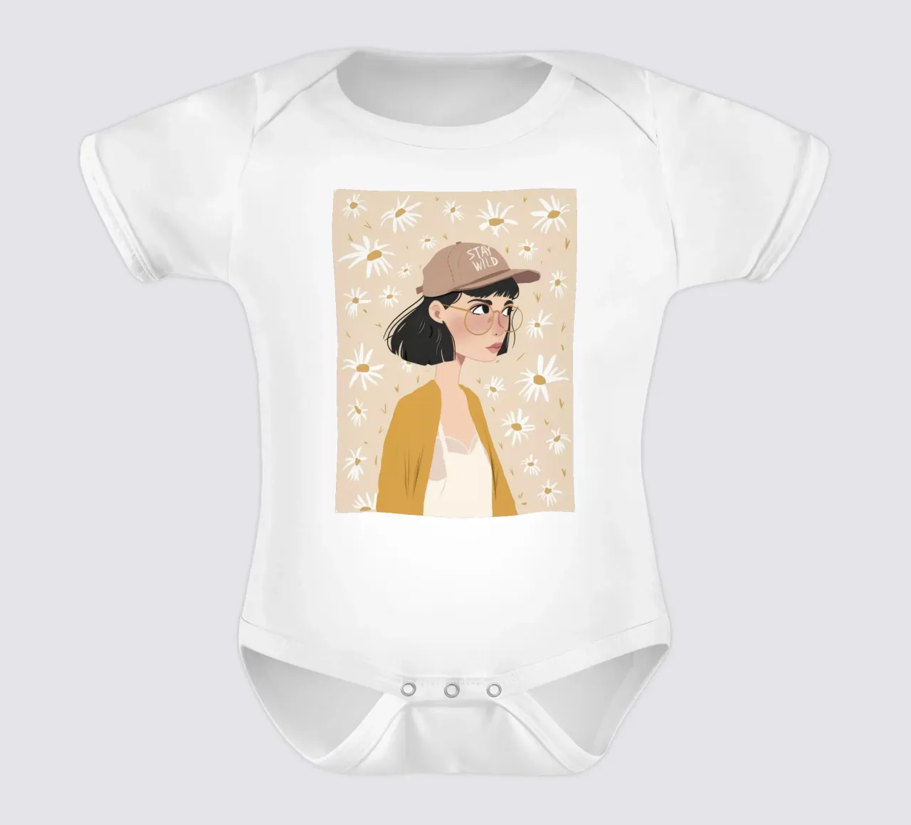 Soft Star Gazer body neonato maniche corte da Arcane Shade