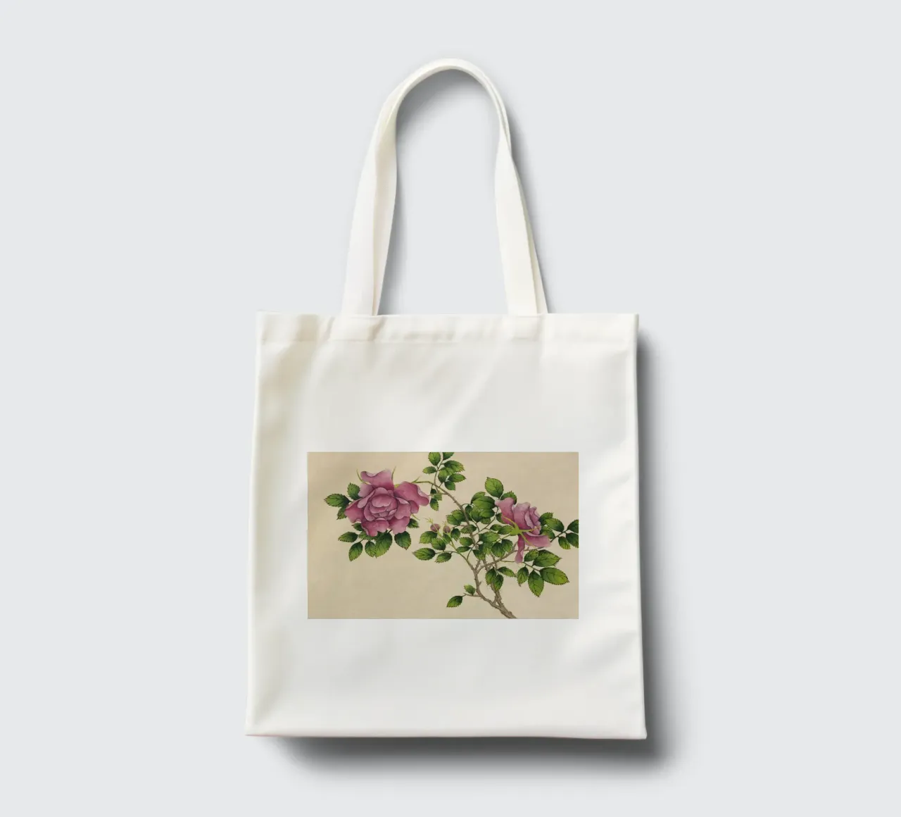 Zhang Ruoai - 18th Century Chinese Rose Botanical Art tote bag by ClubArt