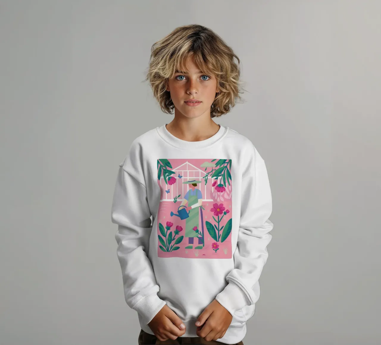 Greenhouse Bloom Day kids sweatshirt by Arcane Shade
