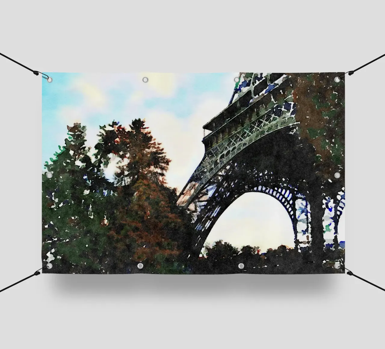 La Torre telo in pvc da Massimo Frascogna