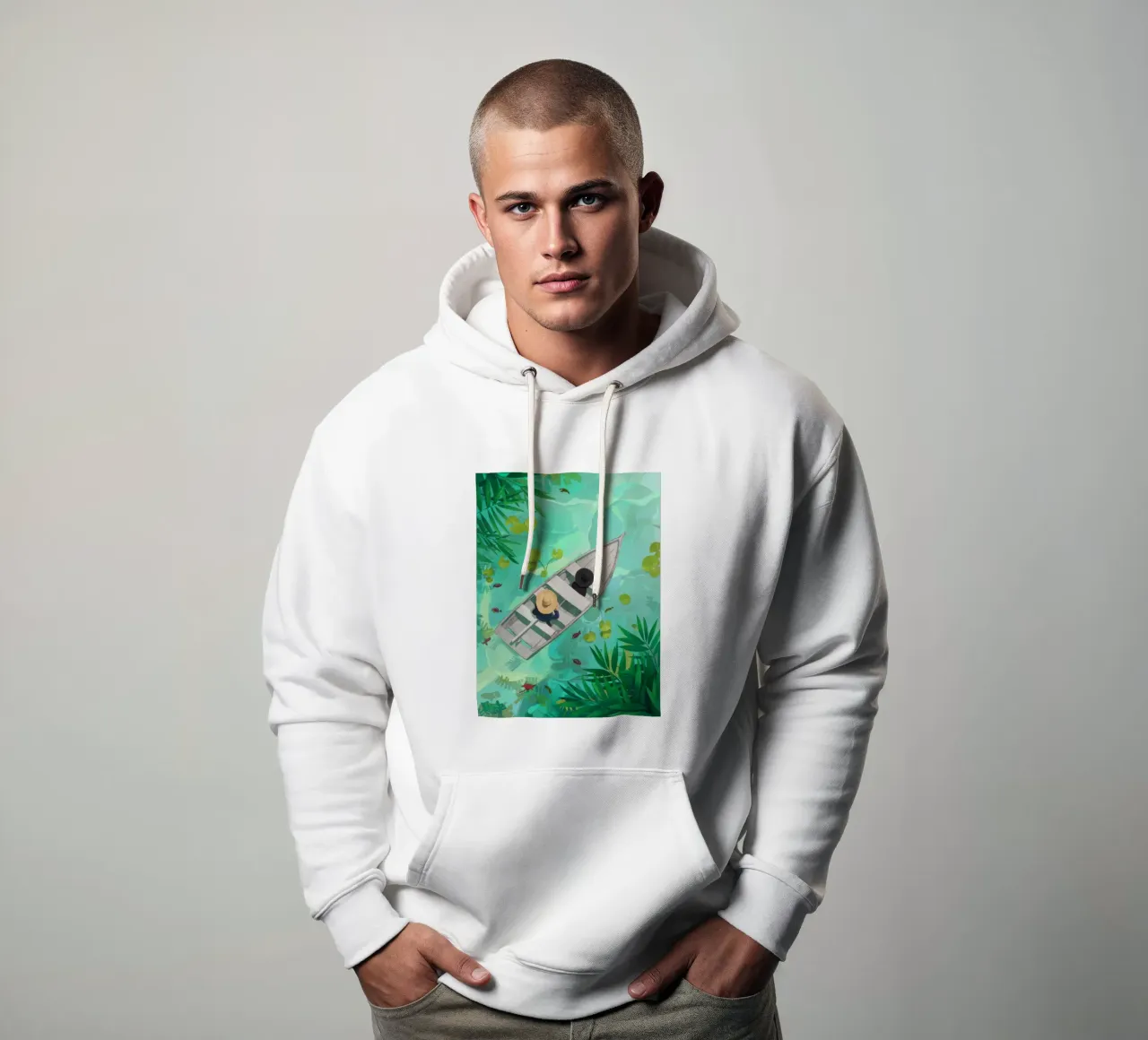 Pagaiare in paradiso felpa con cappuccio da Arcane Shade