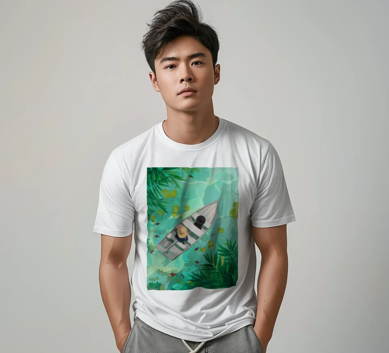 Pagaiare in paradiso t-shirt da Arcane Shade