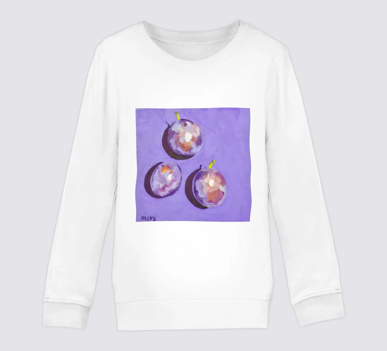 Plums kids sweatshirt by Miche Watkins
