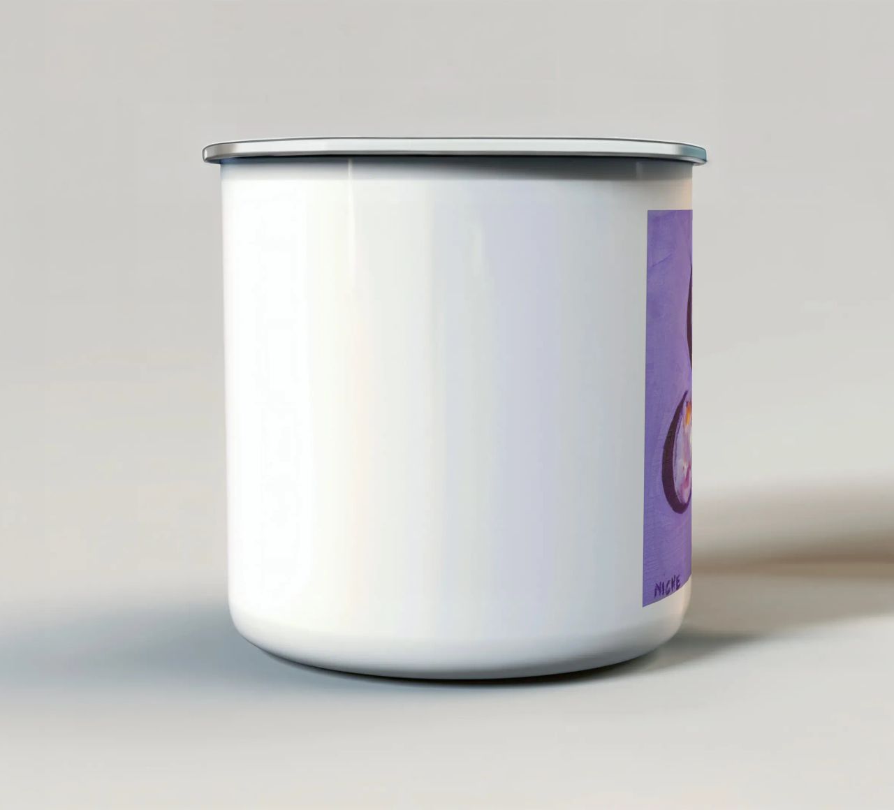 Plums tazza in smalto da Miche Watkins