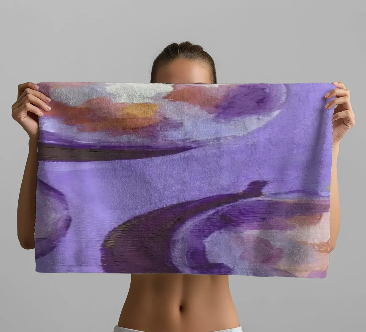 Plums towel by Miche Watkins