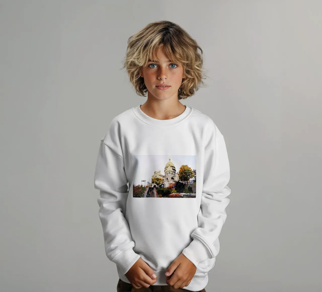 Paris kids sweatshirt by Massimo Frascogna