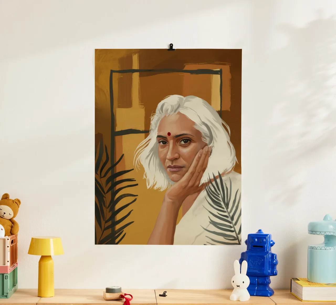 Calore dello sguardo dell'anziano poster da Arcane Shade