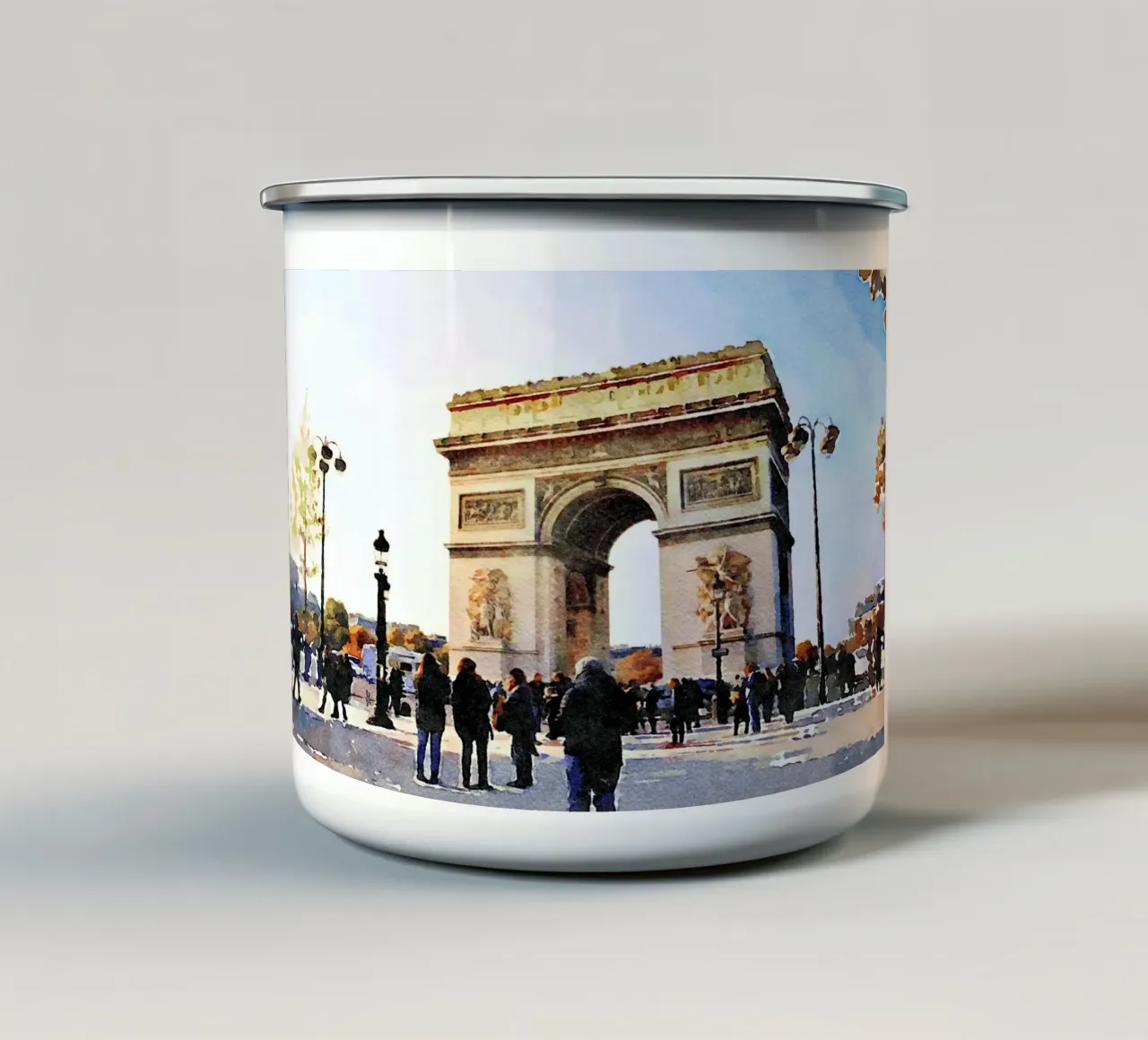 L'arco tazza in smalto da Massimo Frascogna