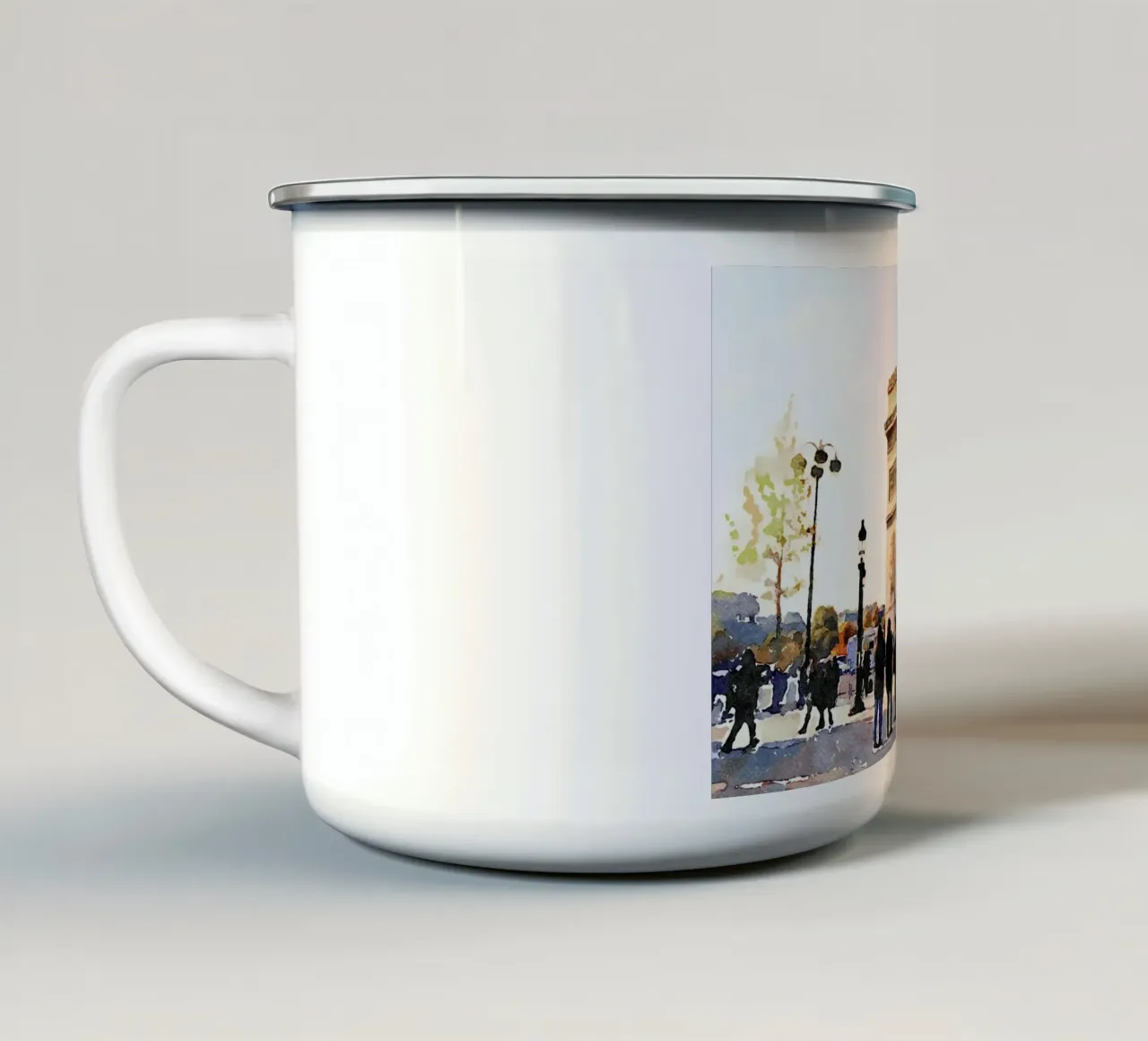 L'arco tazza in smalto da Massimo Frascogna