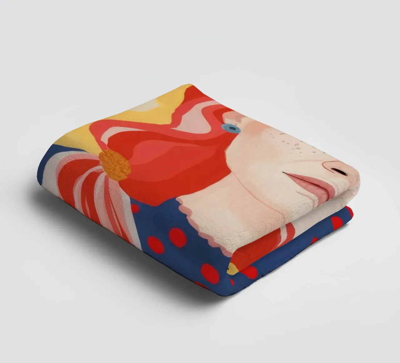 Red Braid Wonder towel by Arcane Shade