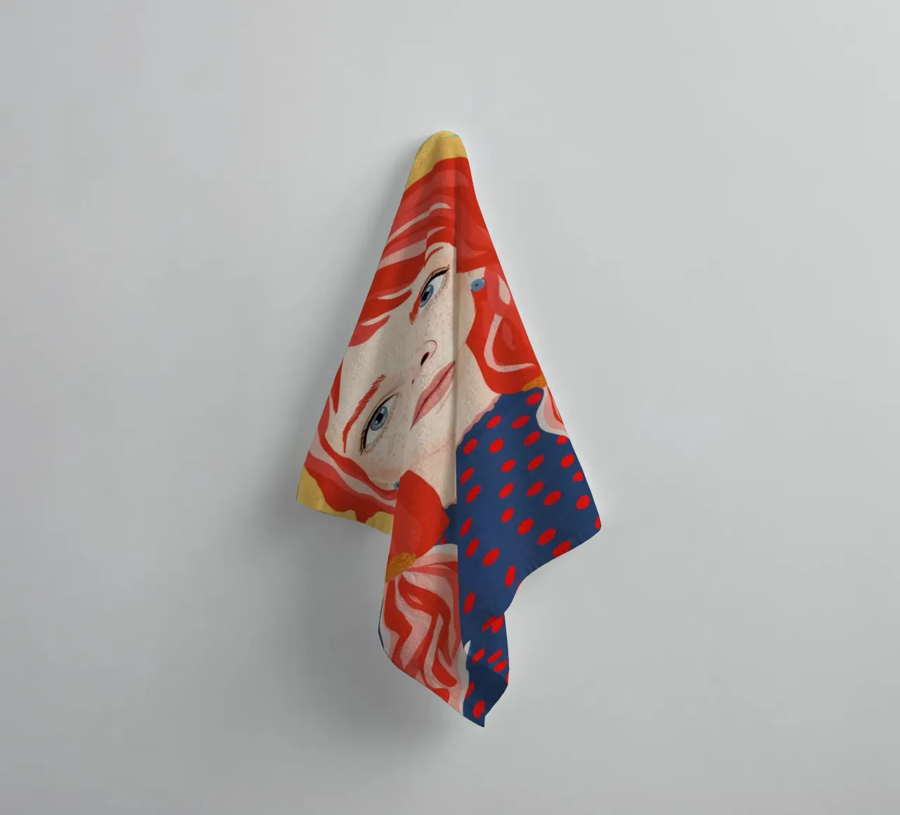 Red Braid Wonder towel by Arcane Shade