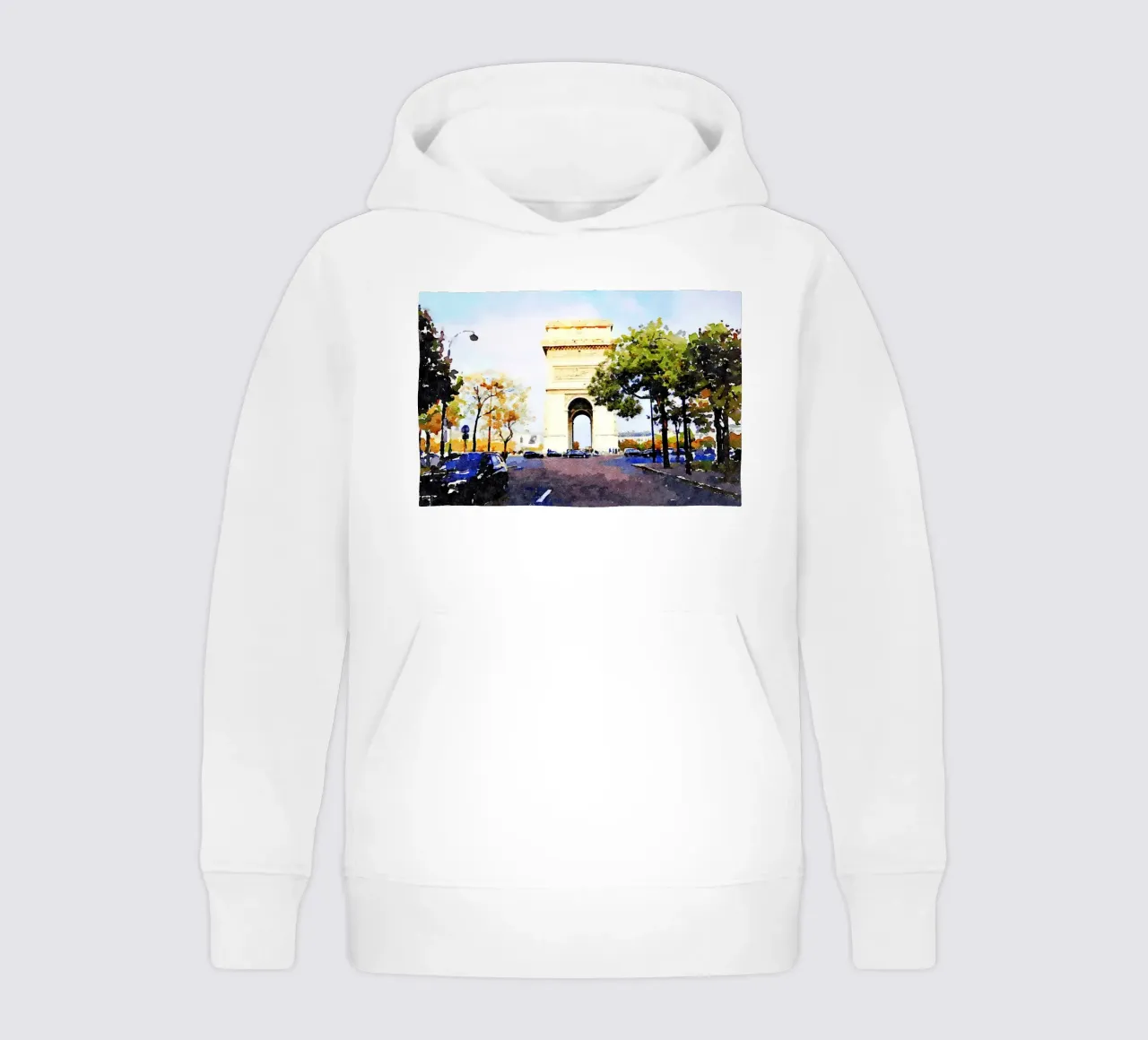 Parigi felpa bambino con cappuccio da Massimo Frascogna