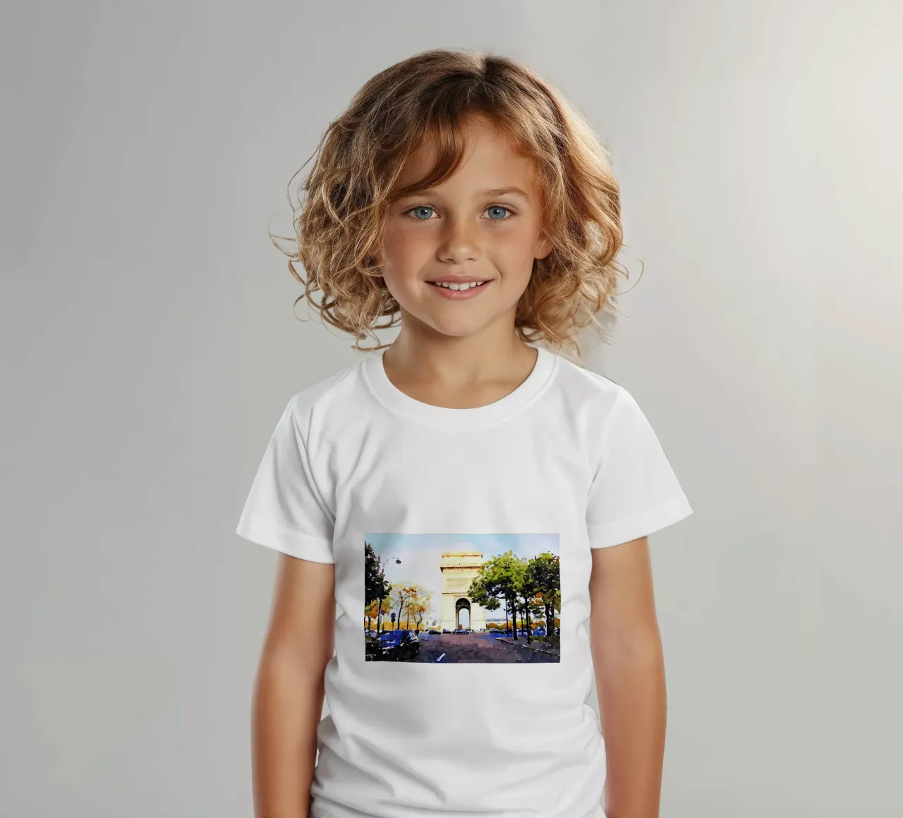 Paris kids t-shirt by Massimo Frascogna