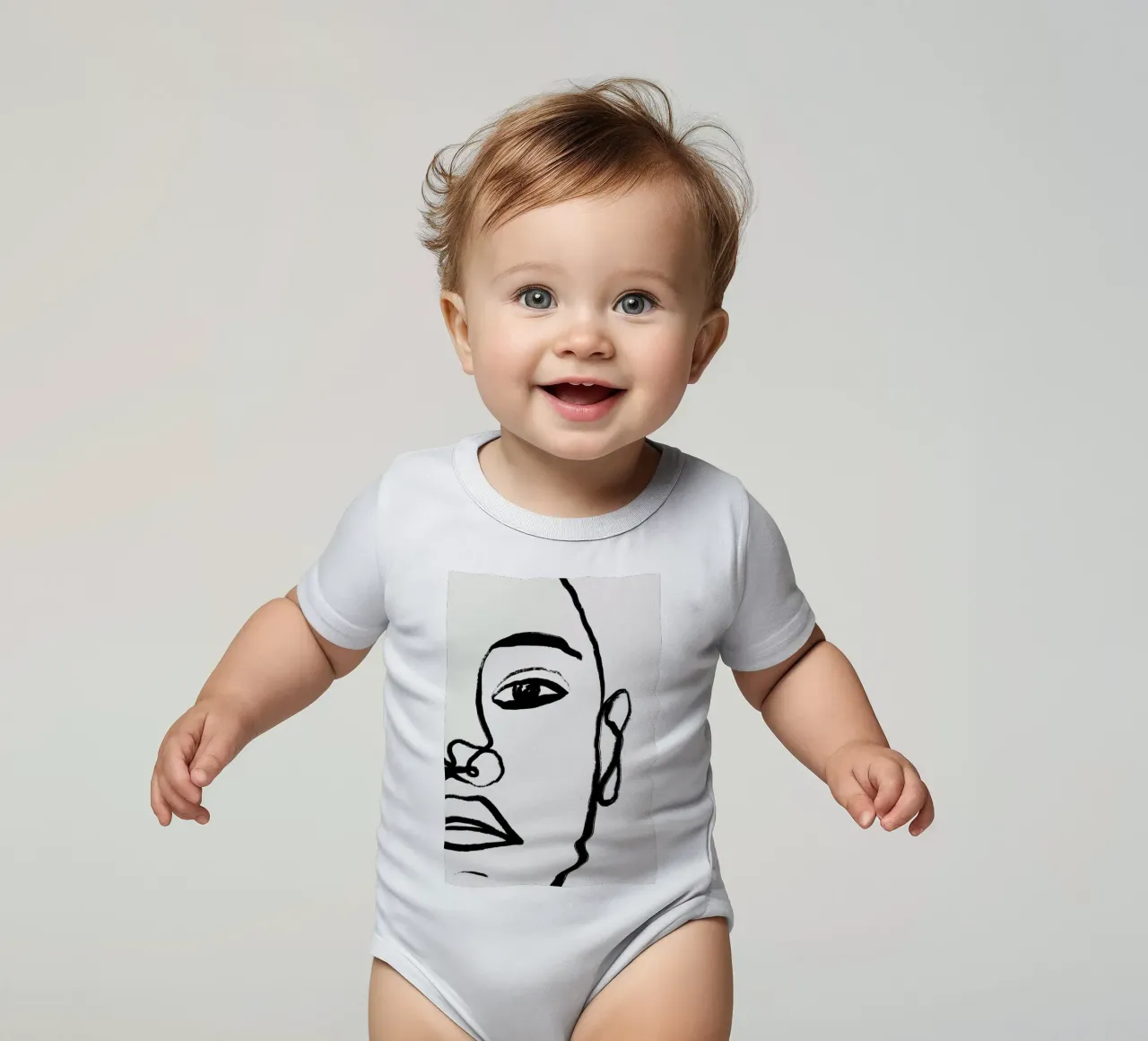 Think Of Me 2 body neonato maniche corte da Graphite
