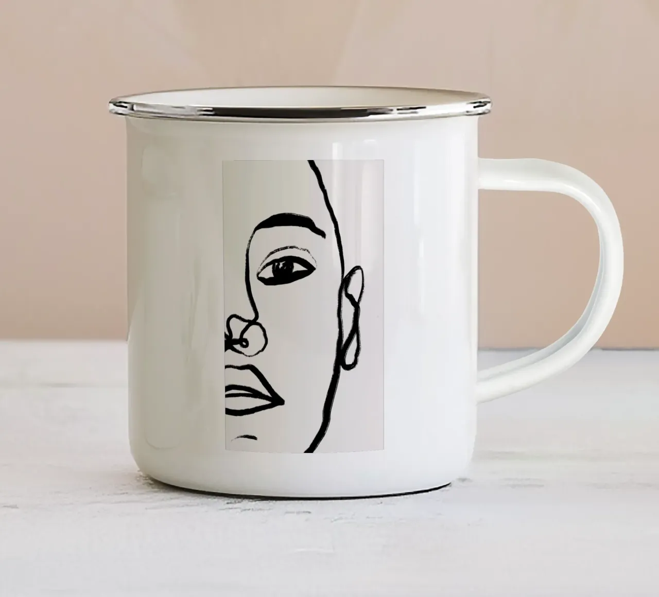 Think Of Me 2 tazza in smalto da Graphite