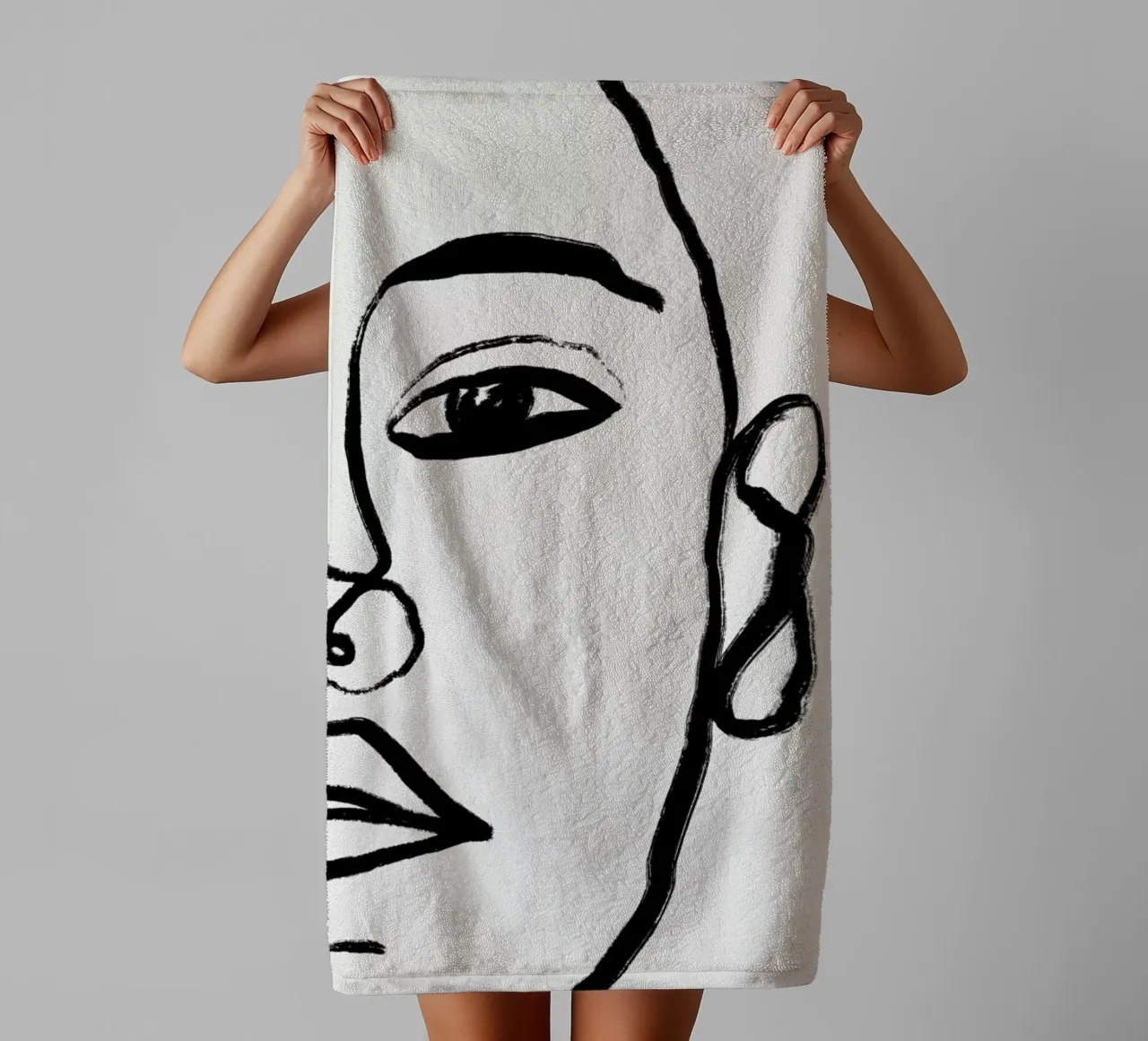 Think Of Me 2 asciugamano da bagno da Graphite