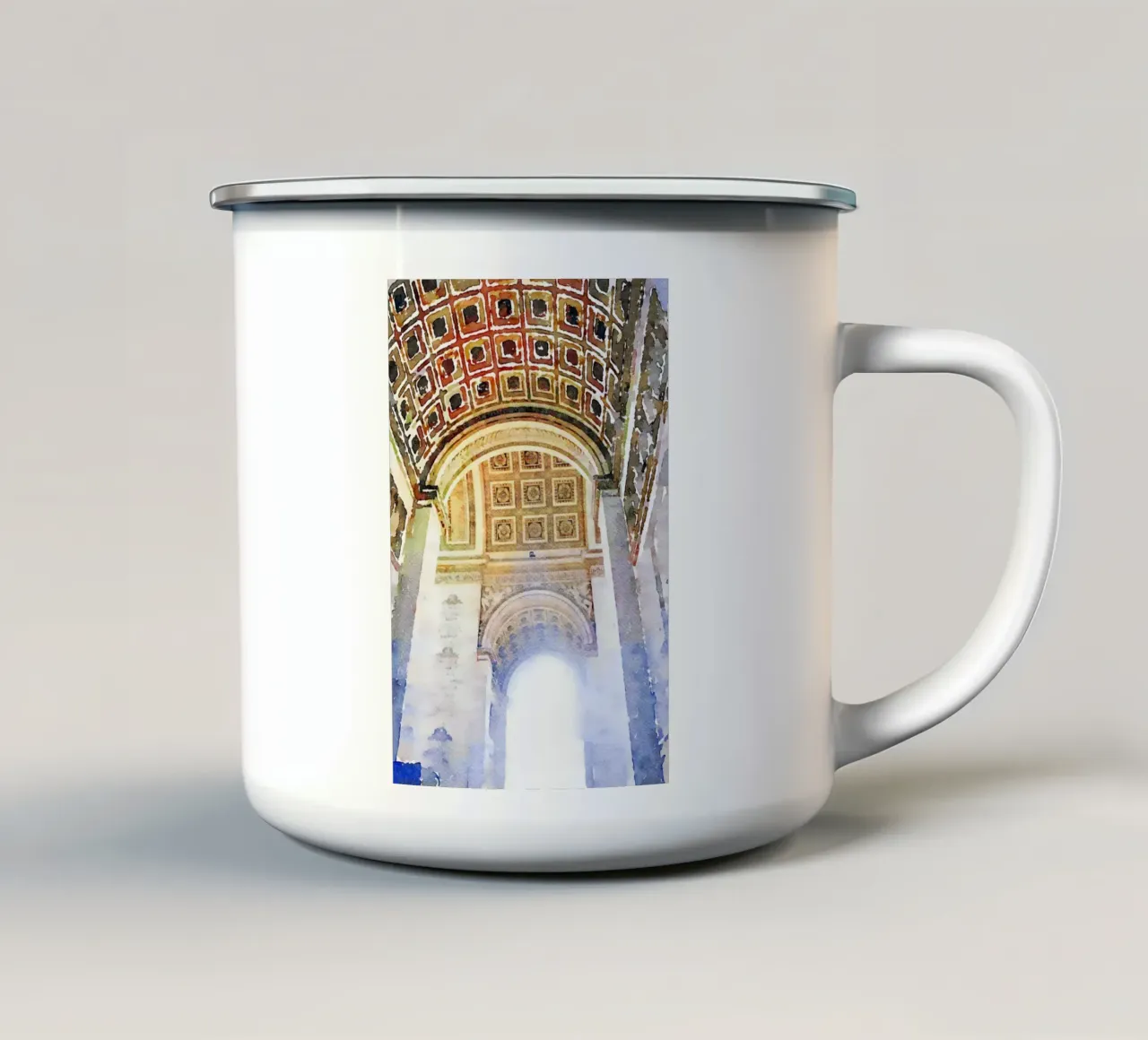 L'arco tazza in smalto da Massimo Frascogna