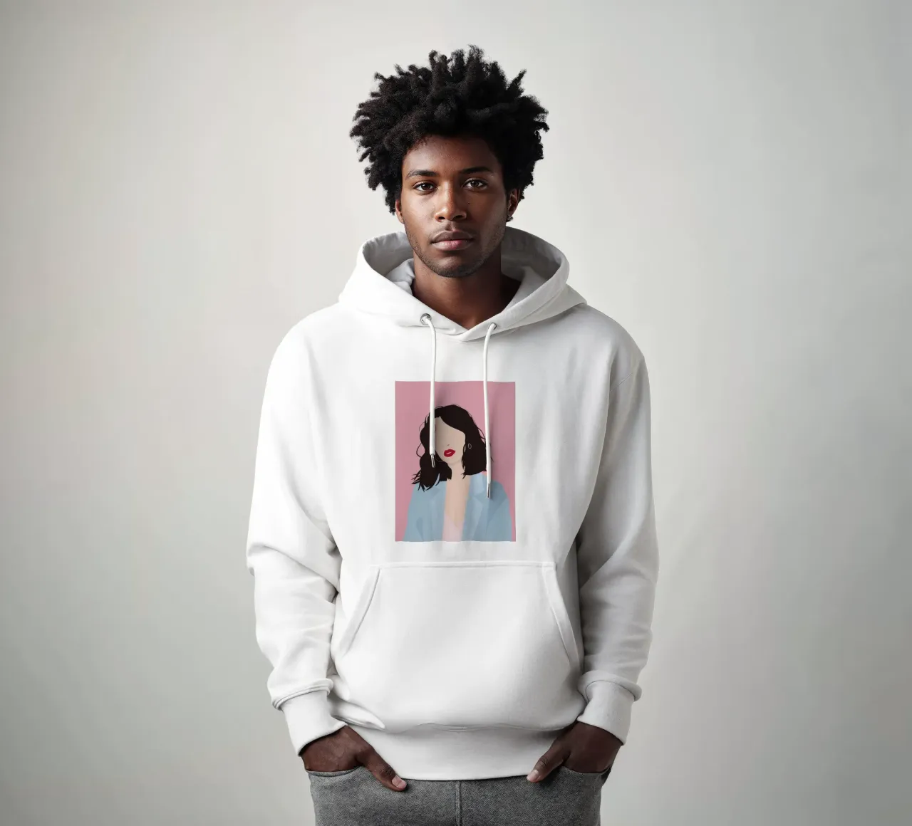 Minimal Glam Profile hoodie by Arcane Shade