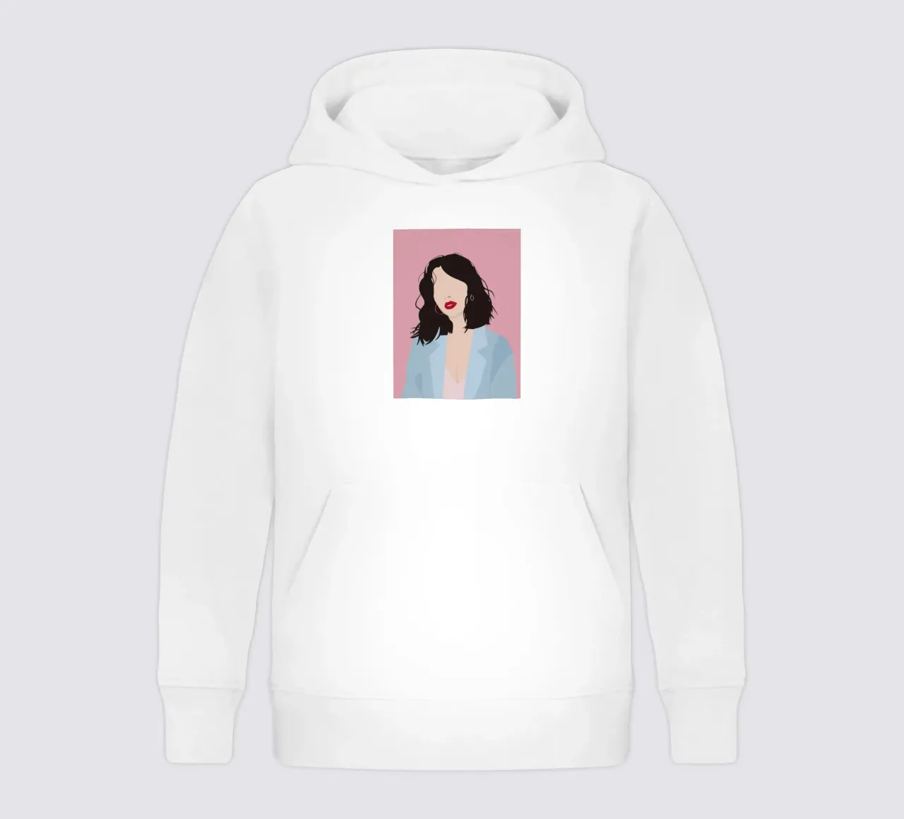 Profilo minimal glam felpa bambino con cappuccio da Arcane Shade