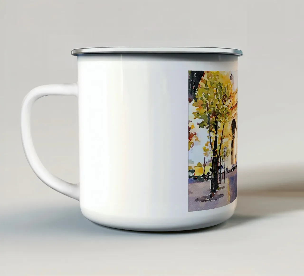 L'arco tazza in smalto da Massimo Frascogna