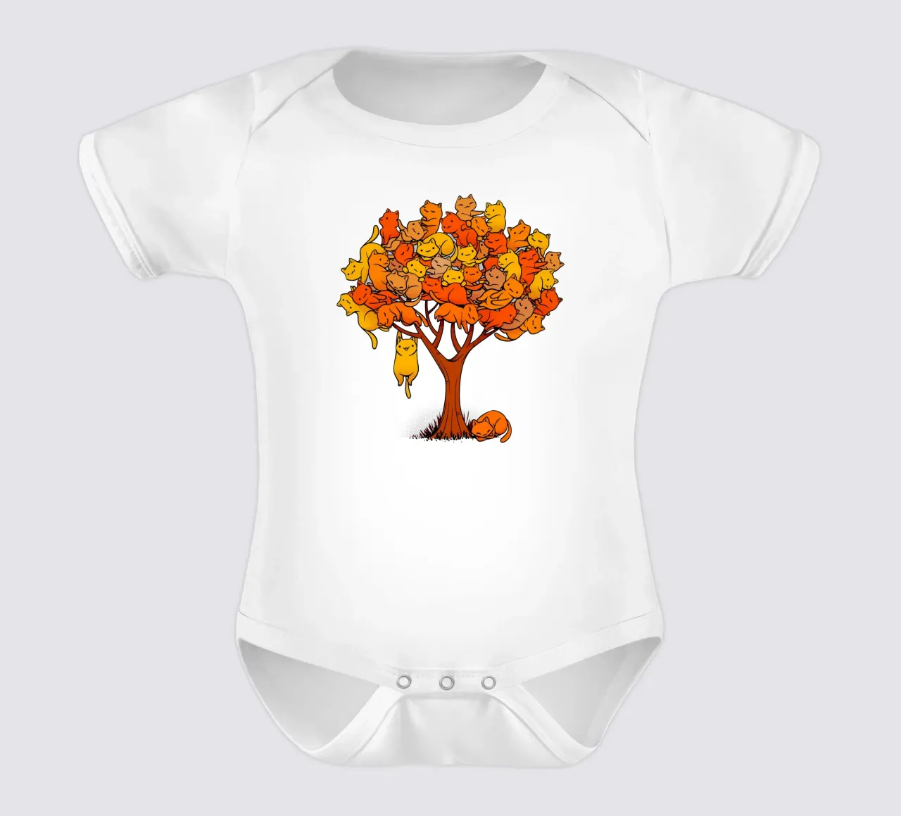 Cat Tree body neonato maniche corte da Tobe Fonseca