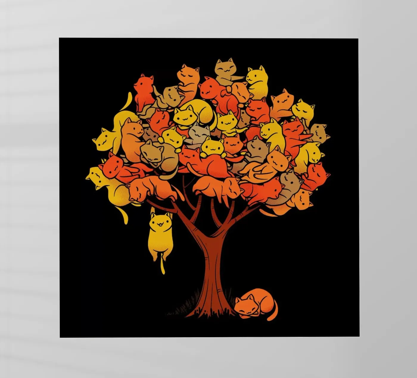 Cat Tree backlit folie van Tobe Fonseca