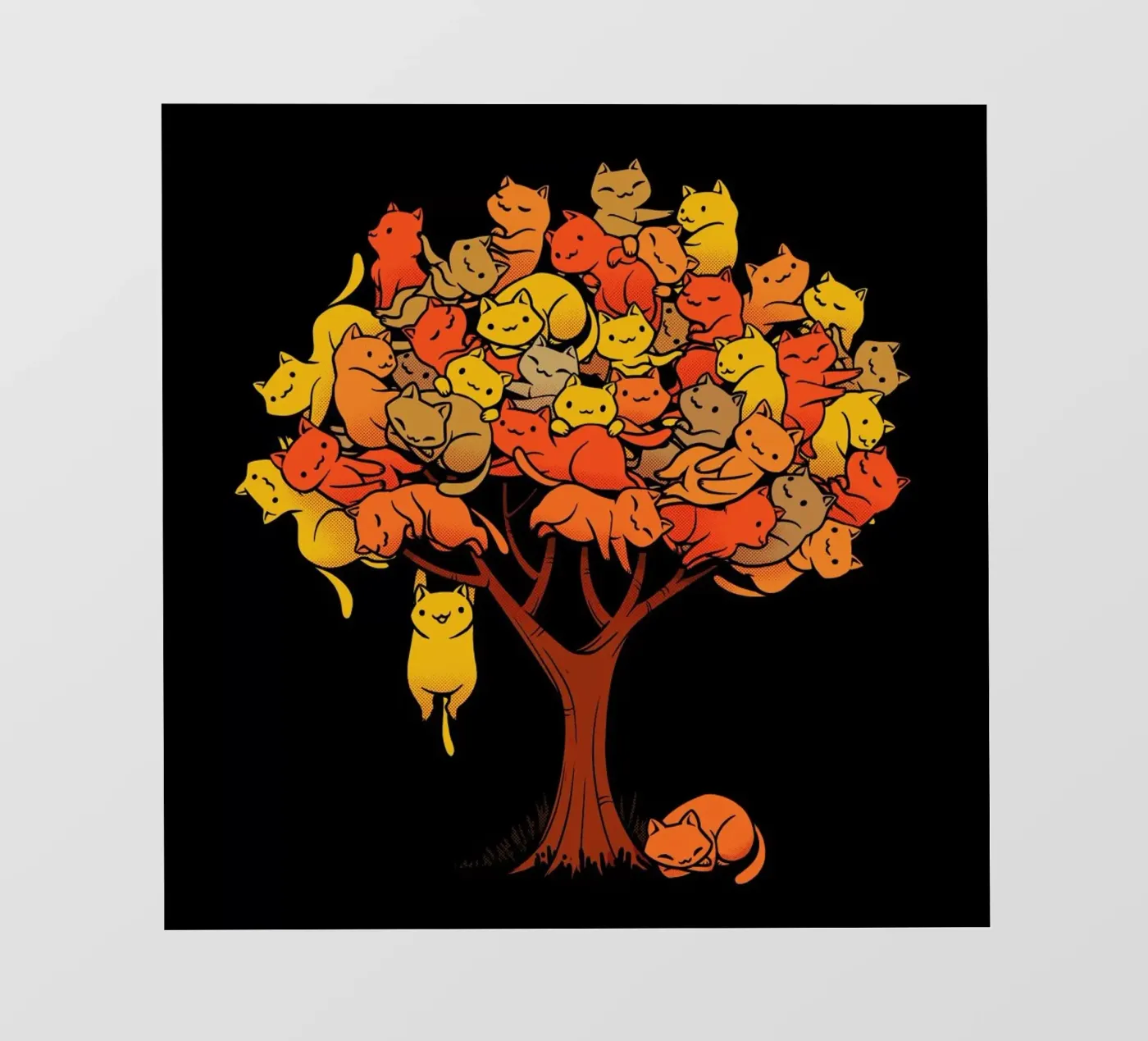 Cat Tree backlit folie van Tobe Fonseca