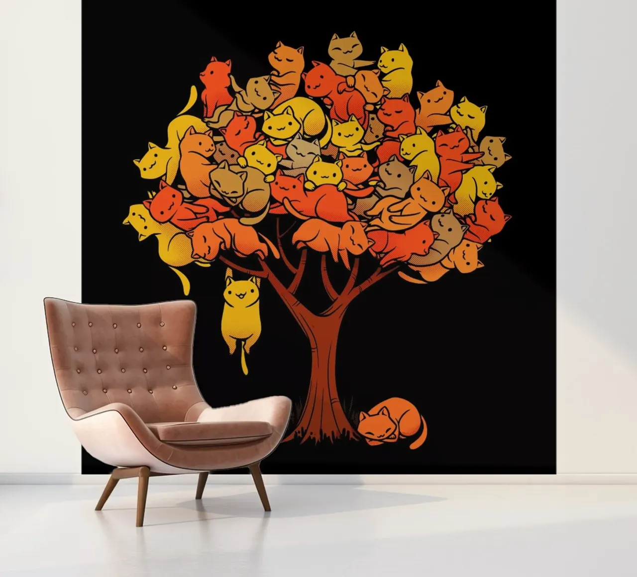 Cat Tree fotobehang van Tobe Fonseca