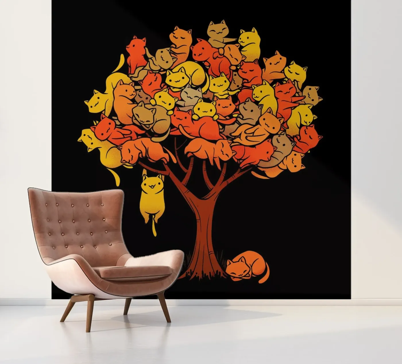 Cat Tree fotobehang van Tobe Fonseca