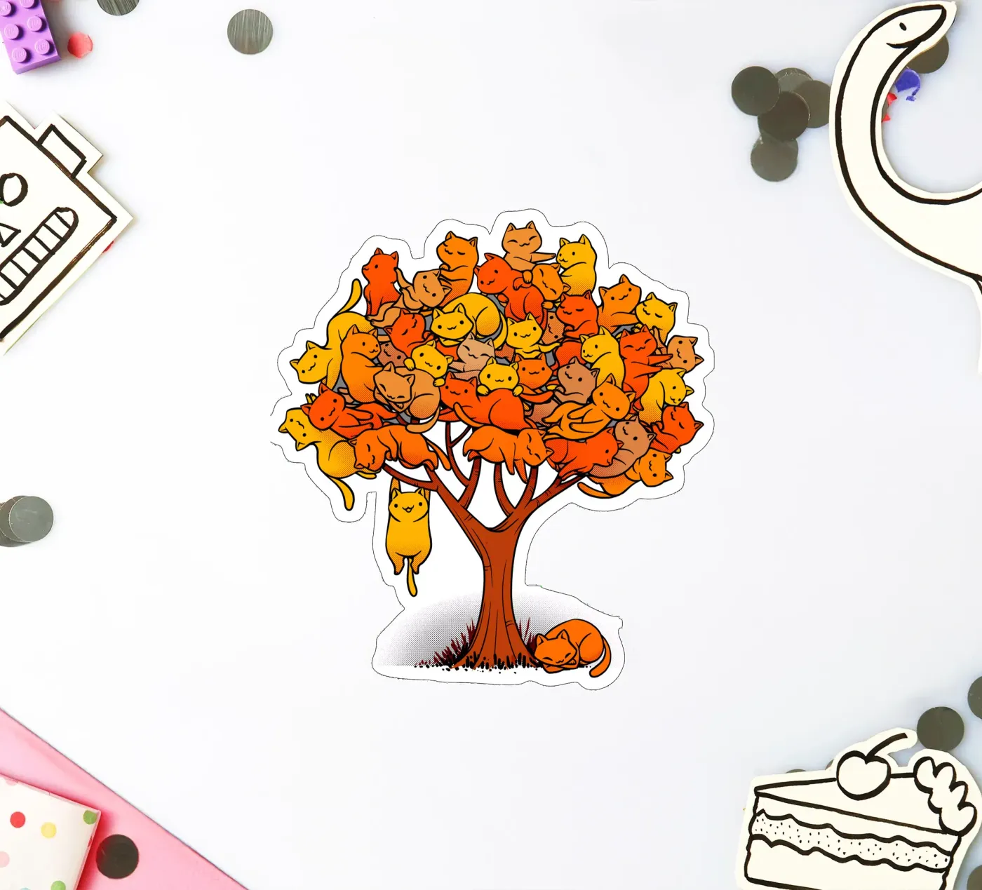 Cat Tree adesivo da Tobe Fonseca