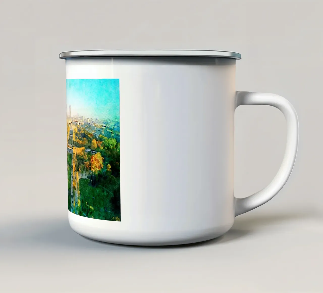 Parigi tazza in smalto da Massimo Frascogna