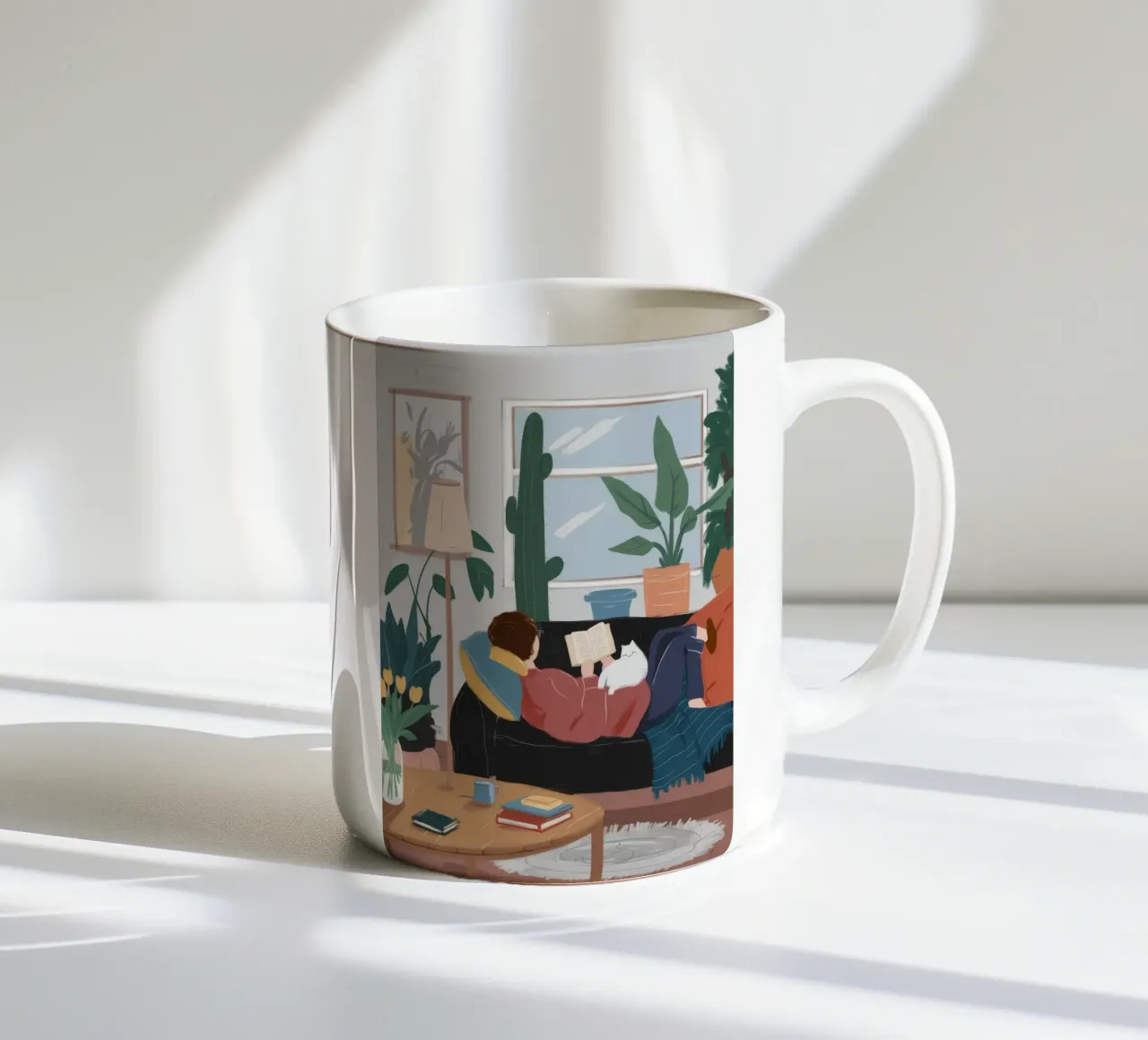 Rifugio per la lettura sul divano tazza in ceramica da Arcane Shade