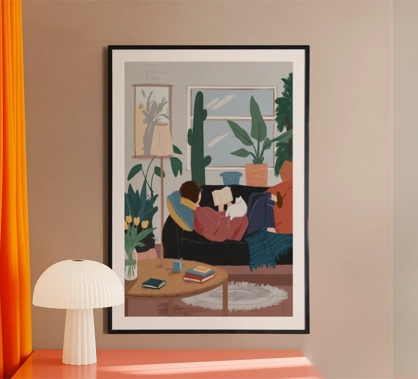 Couch Reading Haven poster by Arcane Shade