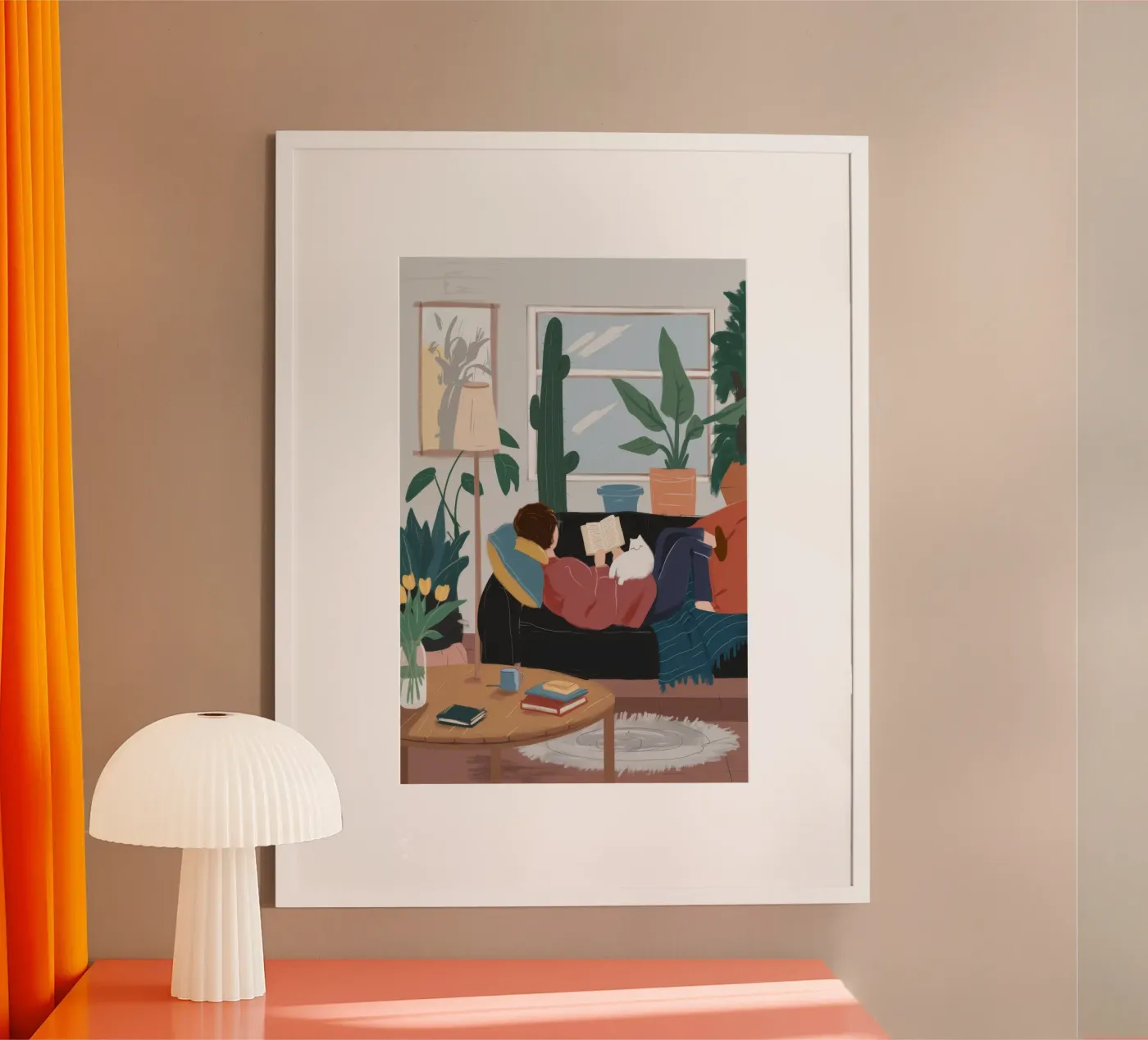 Couch Reading Haven poster by Arcane Shade
