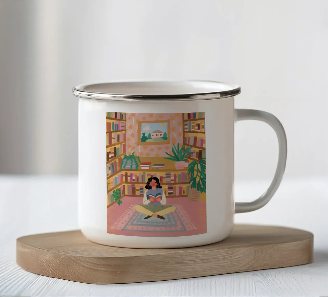 Biblioteca Glow Peace tazza in smalto da Arcane Shade