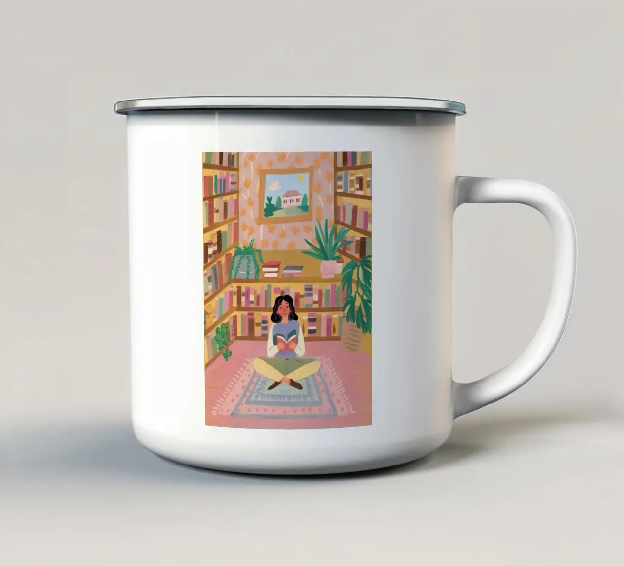 Biblioteca Glow Peace tazza in smalto da Arcane Shade