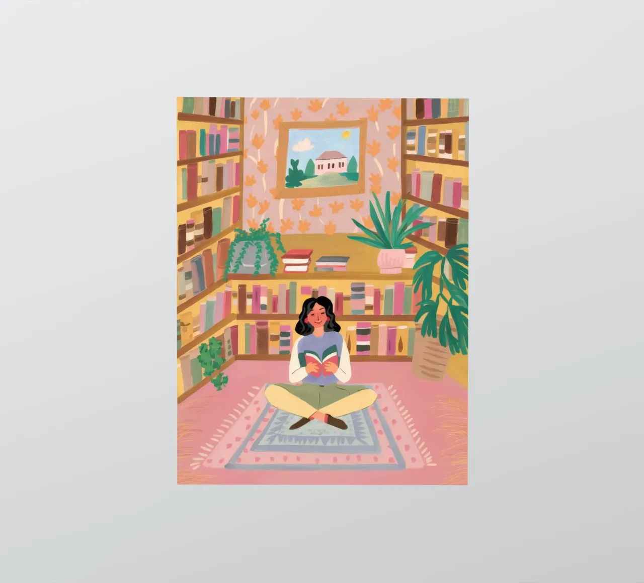 Bibliothek Glühender Frieden Sticker von Arcane Shade