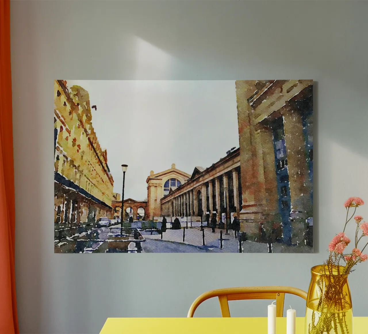 Gare canvas by Massimo Frascogna