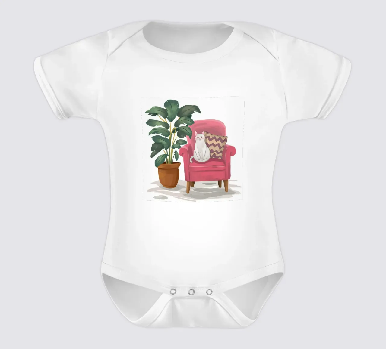 Katzenstuhl Harmony Kurzarm Babybody von Arcane Shade