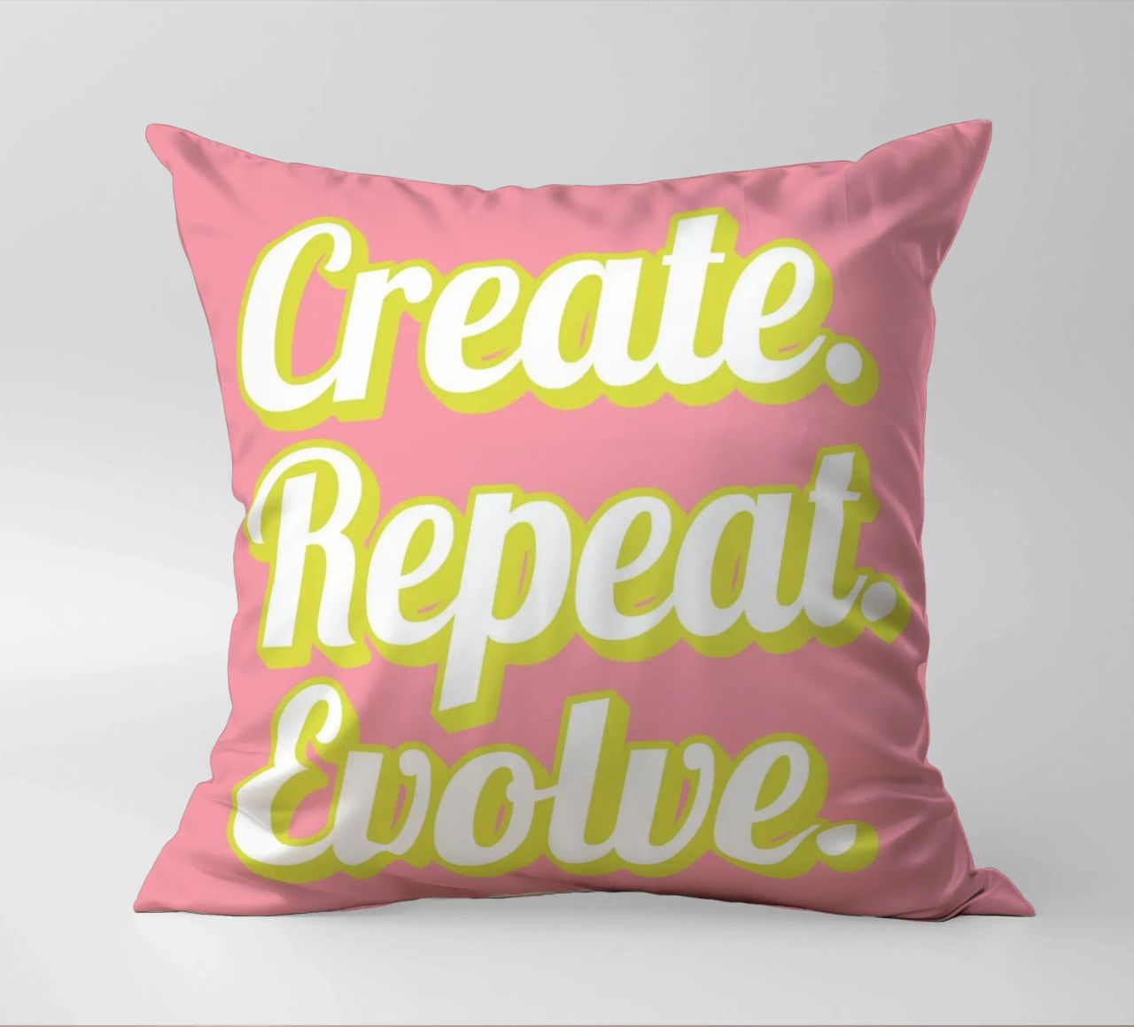 CREATE. REPEAT. EVOLVE cuscino da Einfach Uebel
