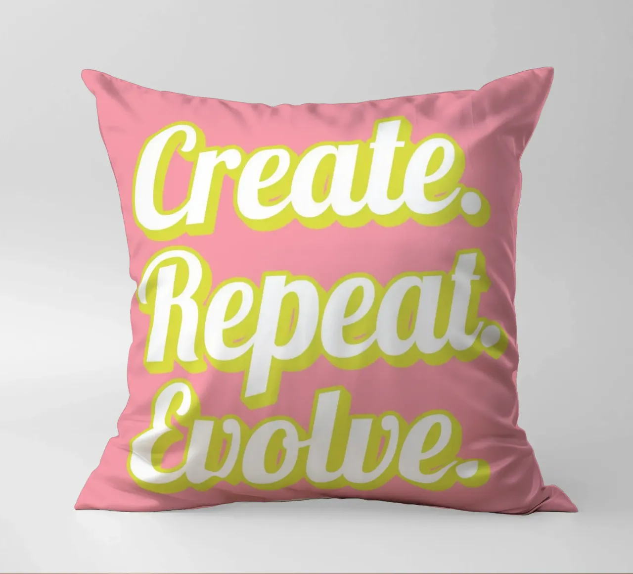 CREATE. REPEAT. EVOLVE coussin de Einfach Uebel
