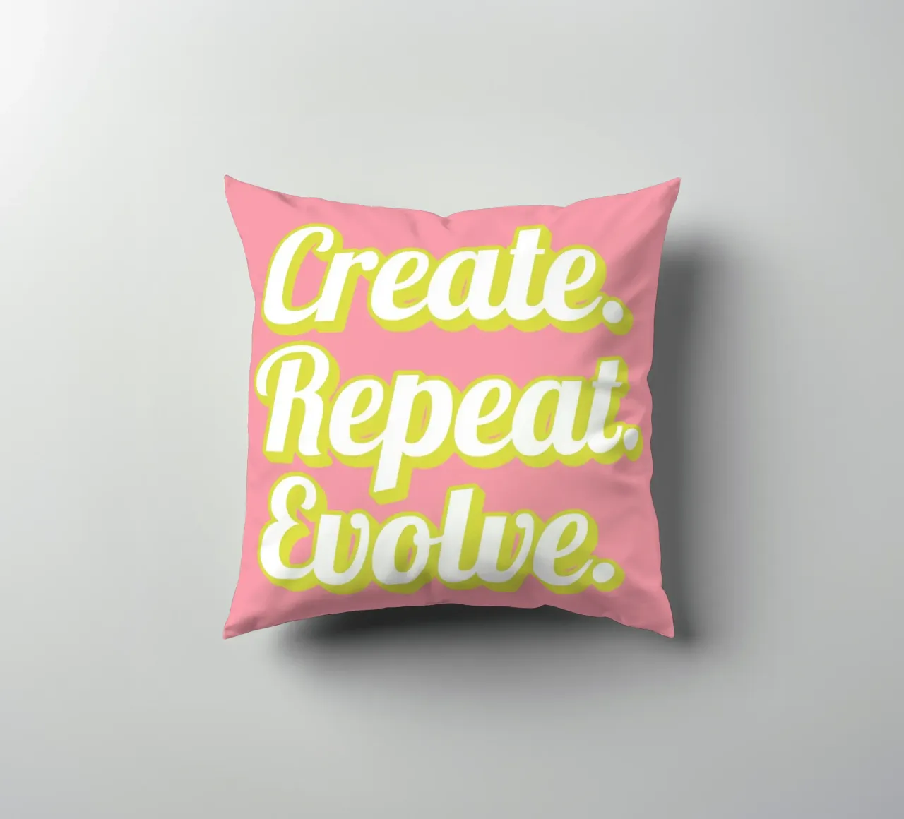 CREATE. REPEAT. EVOLVE cuscino da Einfach Uebel