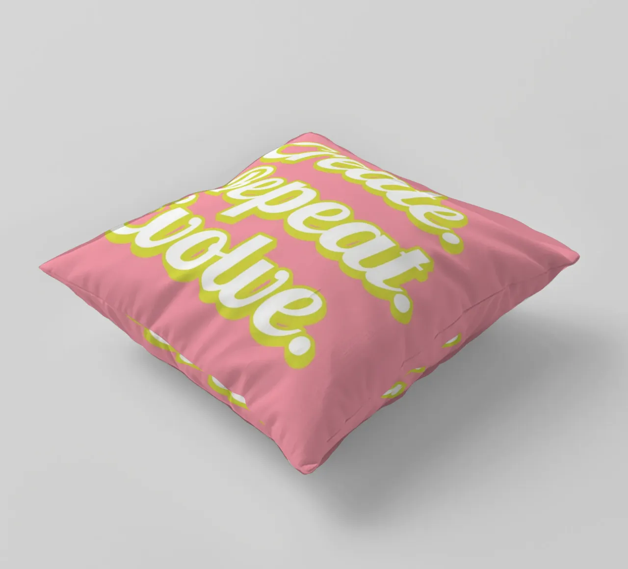 CREATE. REPEAT. EVOLVE cuscino da Einfach Uebel