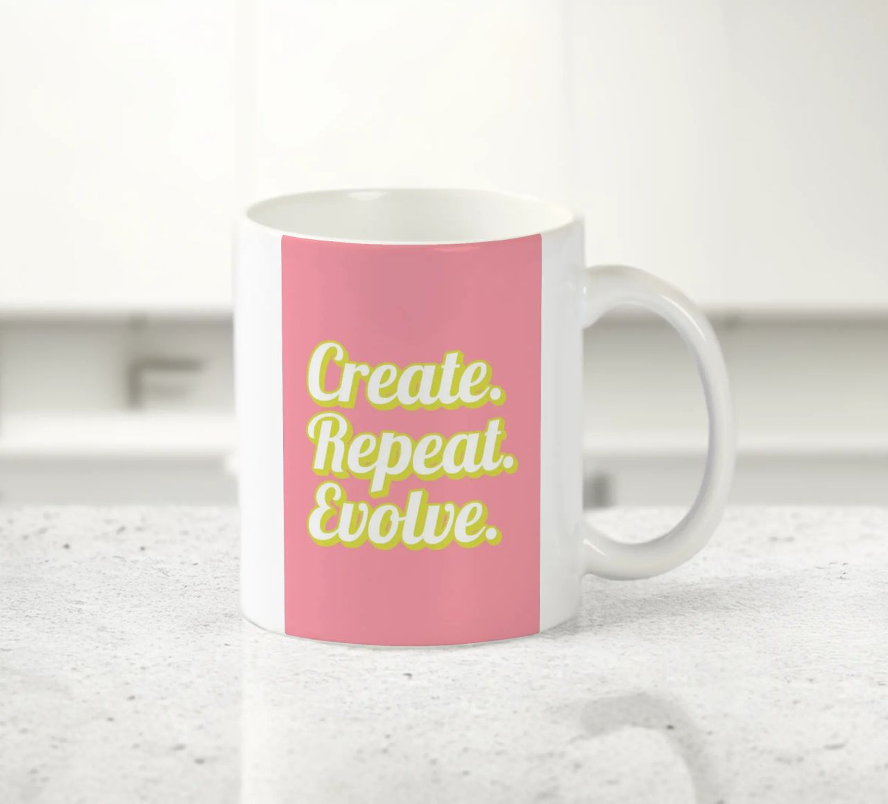 CREATE. REPEAT. EVOLVE tazza in ceramica da Einfach Uebel