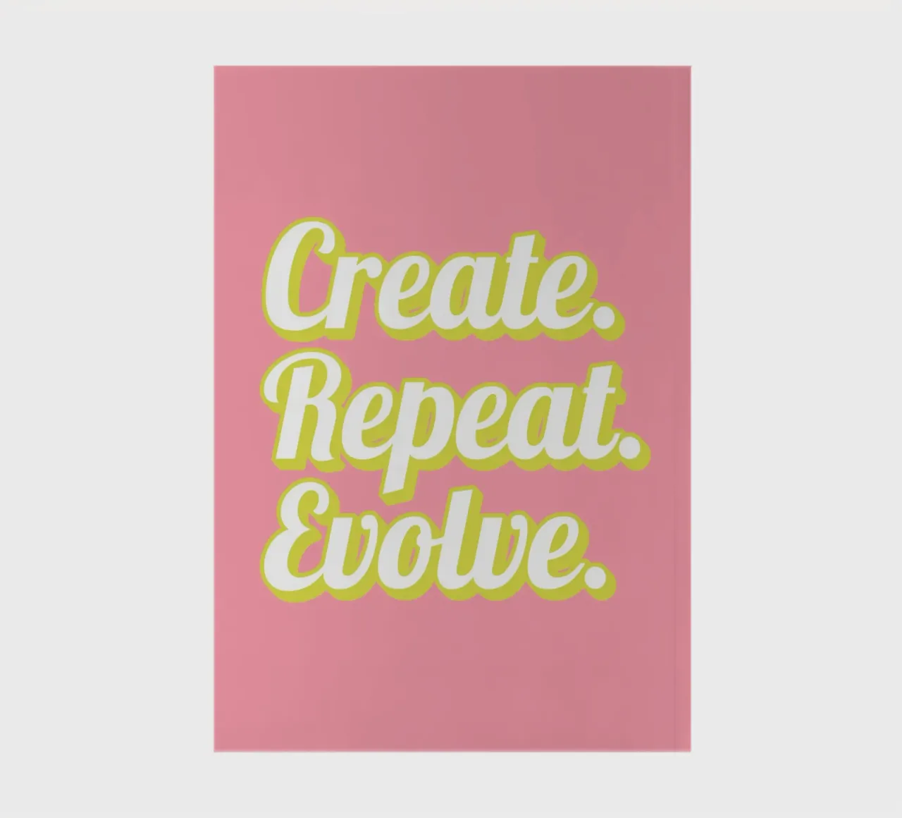 CREATE. REPEAT. EVOLVE notitieboek van Einfach Uebel