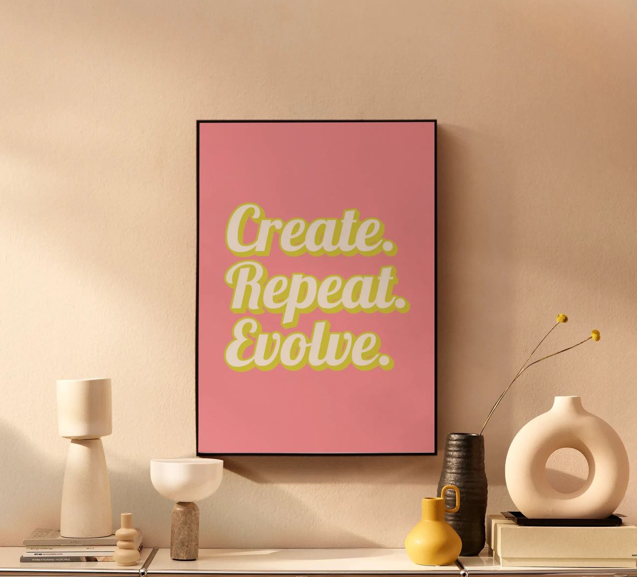 CREATE. REPEAT. EVOLVE alluminio dibond da Einfach Uebel