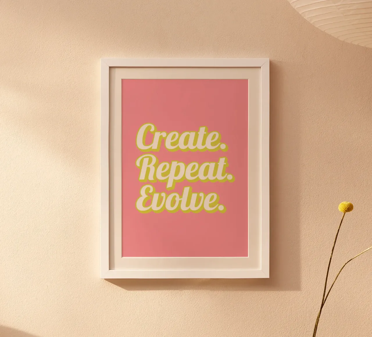 CREATE. REPEAT. EVOLVE Poster von Einfach Uebel
